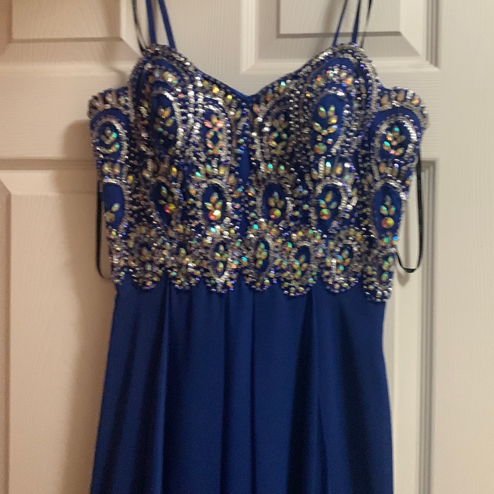 Royal blue formal gown
